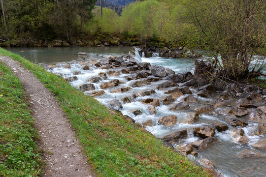 Source of the Iller River in Bavaria, Germany