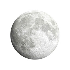 Naklejka premium A high-quality image of the moon on transparent background