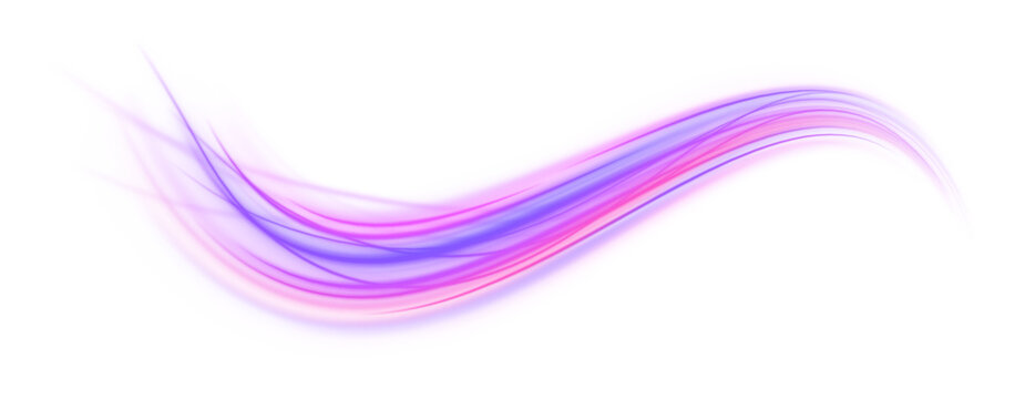 Bright pink and puple light streaks spiral across a PNG, creating vibrant motion. Glowing neon emphasizes energy and creativity in the composition. Perfect for digital and artistic designs.
