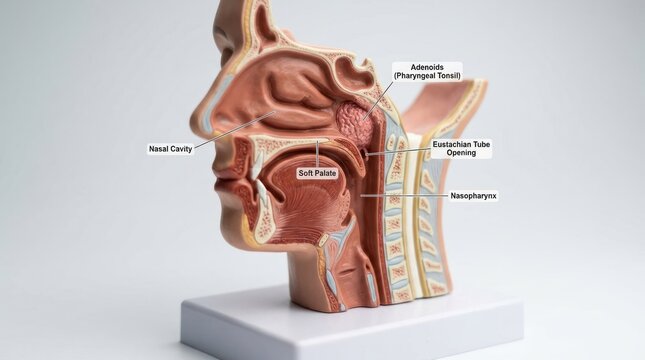 Model of the human head anatomy