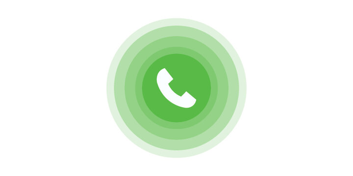Answer and decline phone call buttons. Phone call. Telephone sign. Accept call and decline phone icons. vector