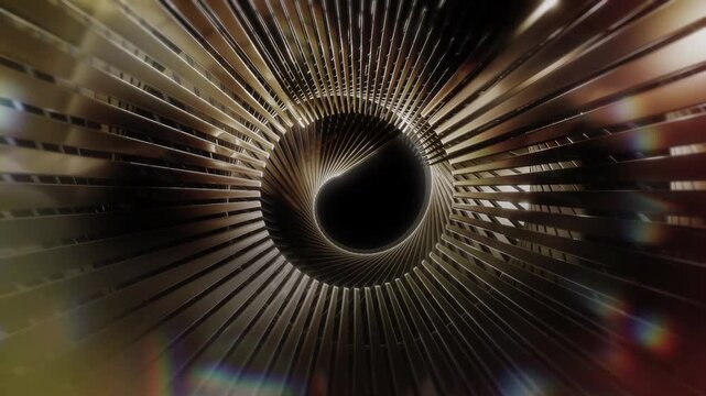 abstract spiral gold fractal burst elegant background