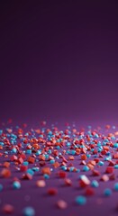 Obraz premium Abstract scattered small geometric shapes creating a minimalist, empty backdrop suitable for graphic design and presentation use, canvas, shape, repeatable