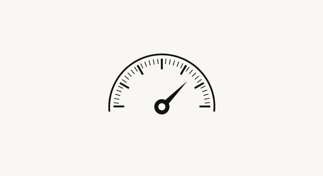 Speedometer Icon, Gauge Meter, Performance Indicator, Speed Limit, Measurement Tool, Progress Bar