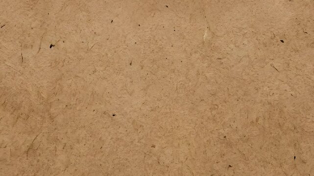 A continuously static close-up view showcases a textured, tan-colored surface resembling aged brown paper, perfectly characterized by subtle creases and scattered fibers with a mottled appearance