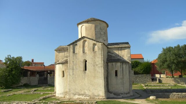 Medieval Church of the Holy Cross Nin Croatia smallest chapel