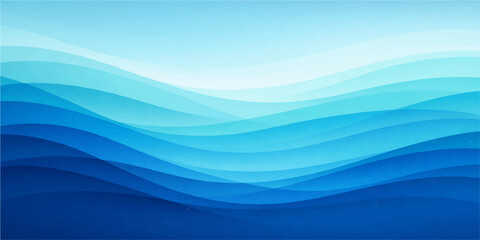 Oceanic Abstract: An abstract artwork captures the essence of the ocean, using flowing layers of various shades of blue to evoke the serene depths and movement of water.