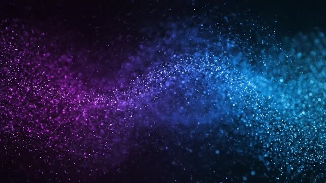 A purple and blue galaxy with lots of stars