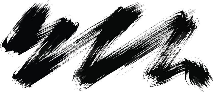 Swoosh and swash typography background. Hand drawn bold squiggly brush stroke.