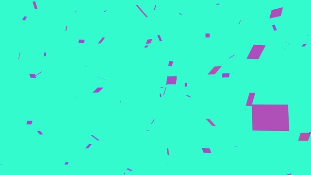 Falling Geometric Confetti Overlay &ndash; Celebration Party Shapes Transition