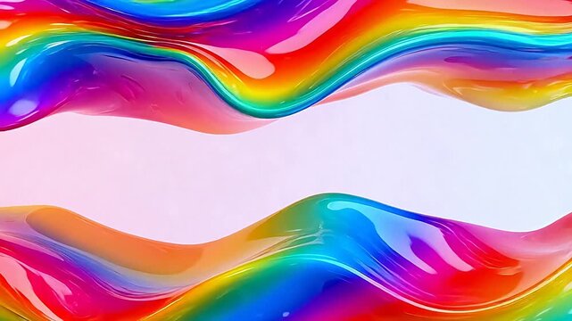 Colorful liquid wave patterns