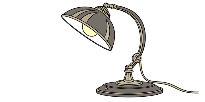 Desk lamp with adjustable arm lighting office home decor