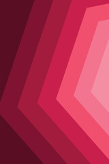 Fototapeta premium Abstract pink and maroon geometric background with layered hexagonal shapes and modern chevron pattern. vector illustration