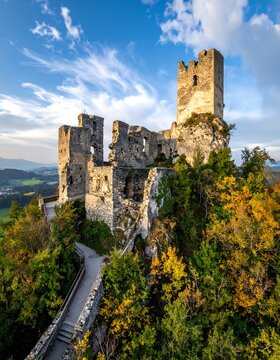 Hochosterwitz Castle Ruins - A Medieval Fortress in Austria.