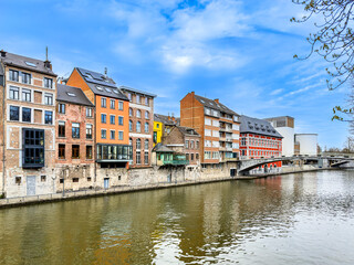Obraz premium Street view of Namur in Belgium