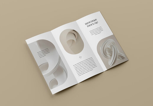 Inner Trifold Brochure Mockup