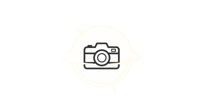 Camera Icon Graphic Design Element.
