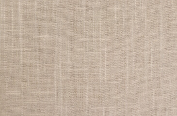 Fototapeta premium Brown linen fabric cloth texture background, seamless pattern of natural textile.