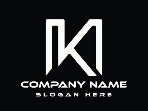 Minimal trendy monogram art logo,Monogram professional elegant awesome artistic NKD initial based Alphabet icon logo,Initials Business logo