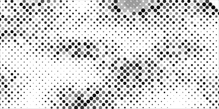 Halftone overlay resembling macro view leaf structure. Green dot texture. Vector banner for design and creative projects.