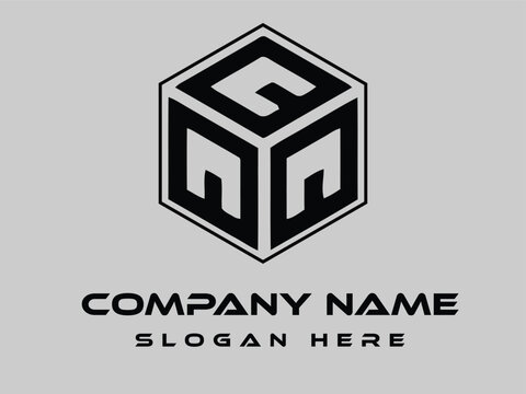 QQQ Polygon shape design, icon, symbol, vector file