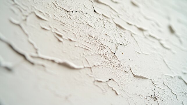 Detailed shot of a white painted metal surface with minor scuffs and scratches, revealing subtle imperfections and a matte finish,