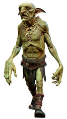 Fototapeta premium 3D Rendering Fantasy Creature Hobgoblin on White
