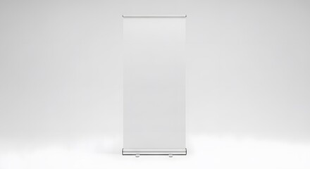 A tall narrow white pixelated object on a light gray background