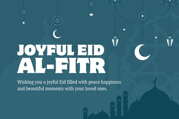 Joyful Eid Al-Fitr celebration with peaceful moments and loved ones © TARIQ JAVED