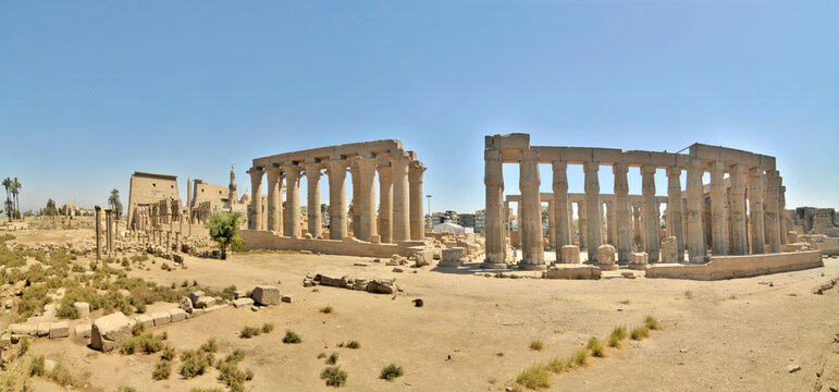  Luxor Temple  a large Ancient Egyptian temple complex located on the east bank of the Nile River in the city today known as Luxor (ancient Thebes), Egypt