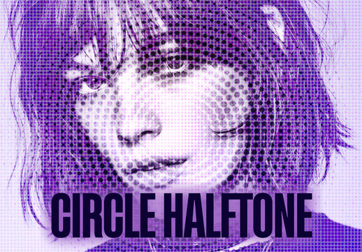 Circle Halftone Photo Effect