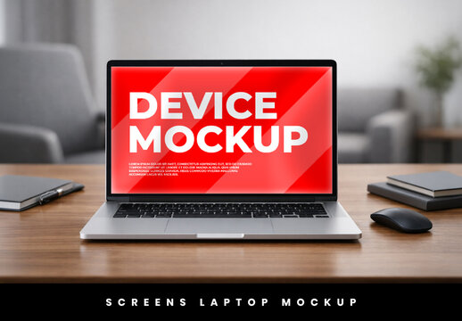 Workspace Screen Laptop Mockup
