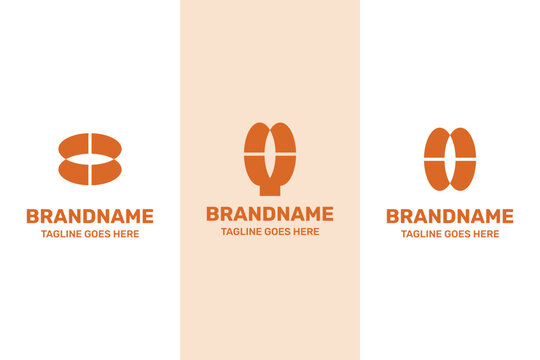 Letters BB MY MW Organic Monogram Logo Set, for BB UM WM Initials