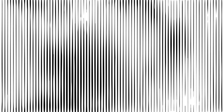 Elegant Abstract art geometric background with vertical lines. Optical illusion with transition. vector design.