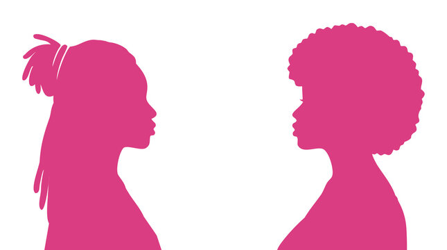 Population and society with different people. Women Communication crowd of families and multiethnic people and different cultures.Sociology.Crowding and density of people.Silhouette profile