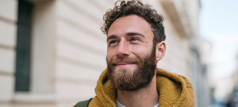 Man with beard and mustache.