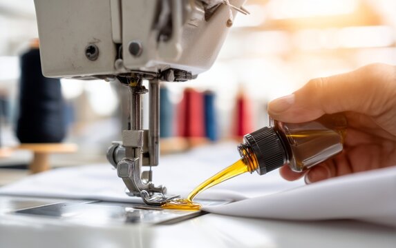 Applying Oil to a Sewing Machine for Smooth Operation