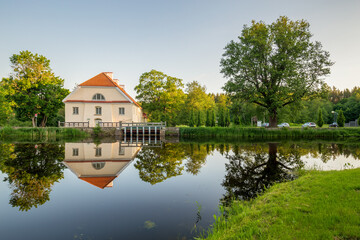 Fototapeta premium Vihula, Estonia: Vihula Manor Holiday Village is located in the picturesque Lahemaa National Park in North Estonia.