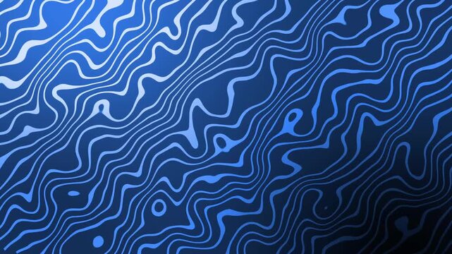 Abstract topographic-like wavy lines background animation, layered contour pattern with organic rounded shapes