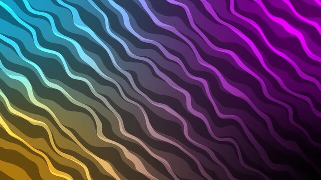 High-contrast wavy zebra-like pattern with flowing organic stripes creating optical movement background animation