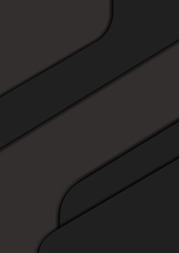 simple and minimalist black background design with A4 size