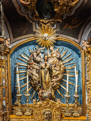 Baroque Virgin of Three Hail Marys and Holy Trinity, San Jos&eacute; Chapel