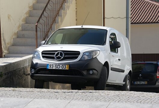 Mercedes-Benz Citan white delivery van parked on street