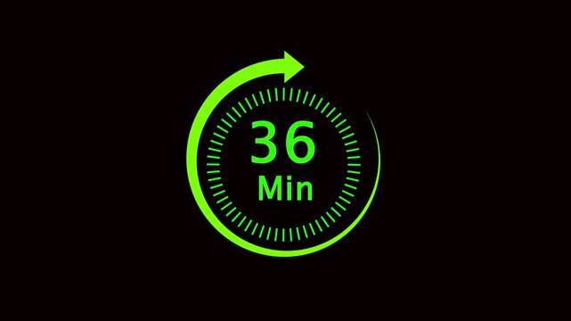 Neon green circular arrow with dashed lines on black background  modern loading icon
