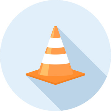 under construction flat web icon concept