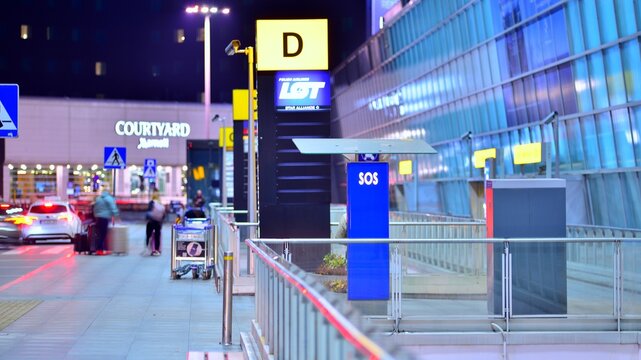 Warsaw, Poland. 3 March 2026. Warsaw Chopin Airport architecture.
