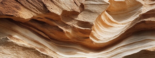 Intricate Layers of Wind-Eroded Rock Showcasing Natural Textures and Patterns in Macro Photography