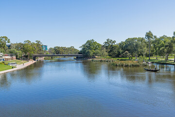 Fototapeta premium The Torrens River, Adelaide, South Australia, Australia