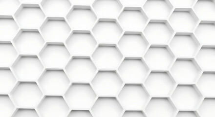 Fototapeta premium White Honeycomb Pattern Background