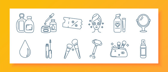 Business Strategy set icon. Target board, roadmap path, team workflow, knight chess, checklist plan, analytics chart, presentation screen, idea bulb, growth arrow, process gear, hourglass cycle